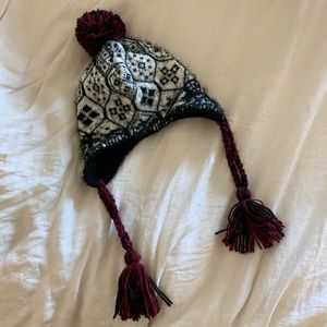 Fuzzy Earflapper Knit Winter Hat OS